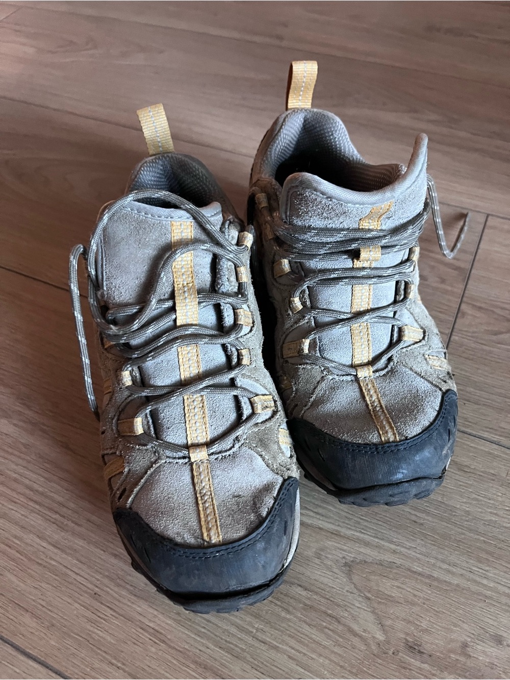 Merrell Tan and Brown Kids Hiking Shoes